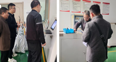 恒大分水器客戶來我司驗廠